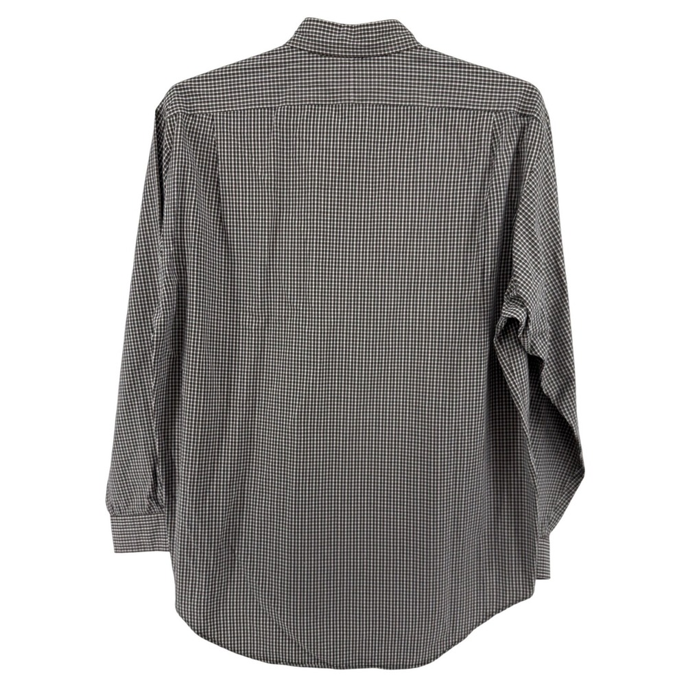 Ralph Lauren Marlowe Mens Large Black White Red Micro Check Button Down Shirt - Picture 3 of 6